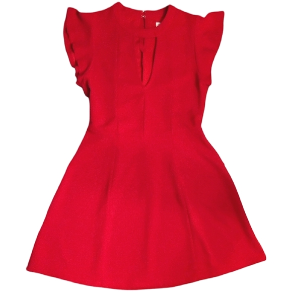 BCBGeneration Fit N Flare Knee Length Dress, Size Small, Jester Red, - Picture 3 of 9